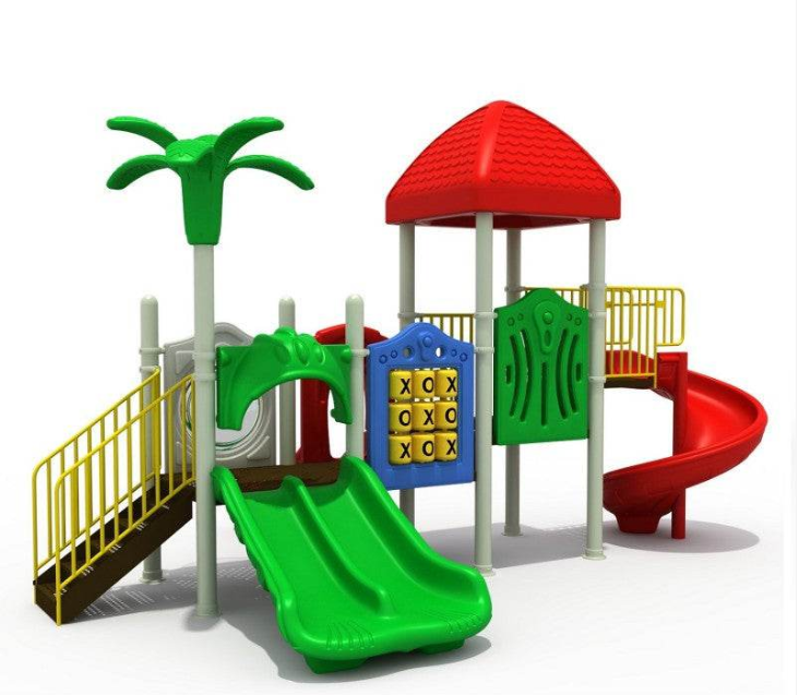 Juego Modular Infantil con Toboganes y Paneles Interactivos