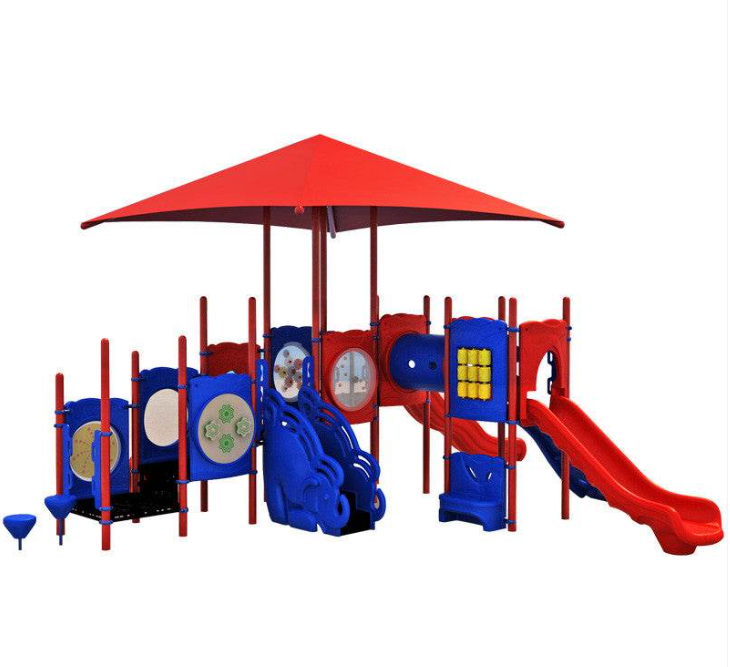 Juego Modular Infantil con Toboganes y Paneles