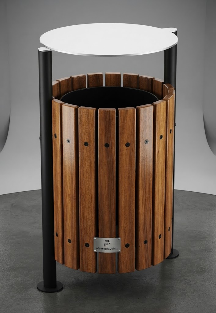 Basurero Urbano Madera