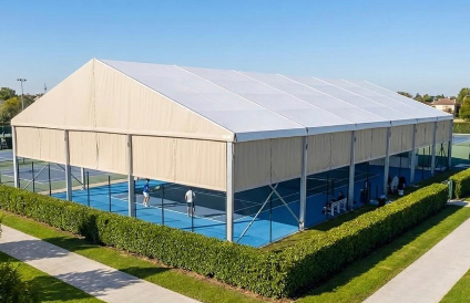 Cubierta tensada canchas de padel