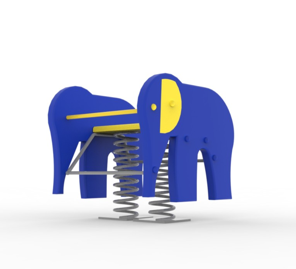 juego resorte elefante