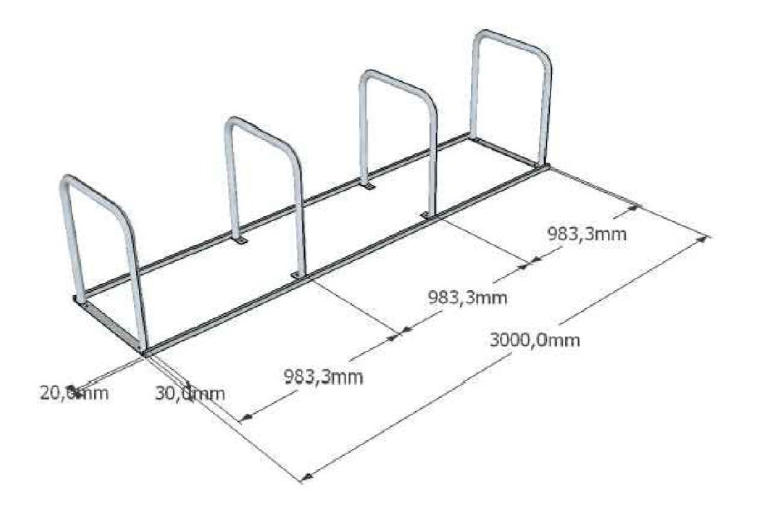 bicicletero 5 corchetes